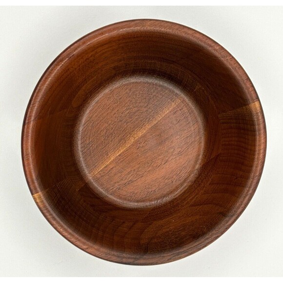 Vermillion Snack Salad Bowls Real‎ Walnut Wood Turned 5.75" Made in the USA MO - Picture 2 of 12